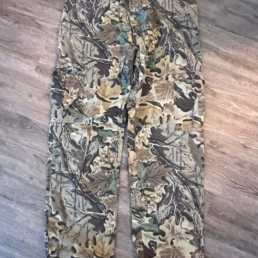 Vintage Camo Gear Pants Mens Size XXL 38x30 Adjustable Hunting Gear USA